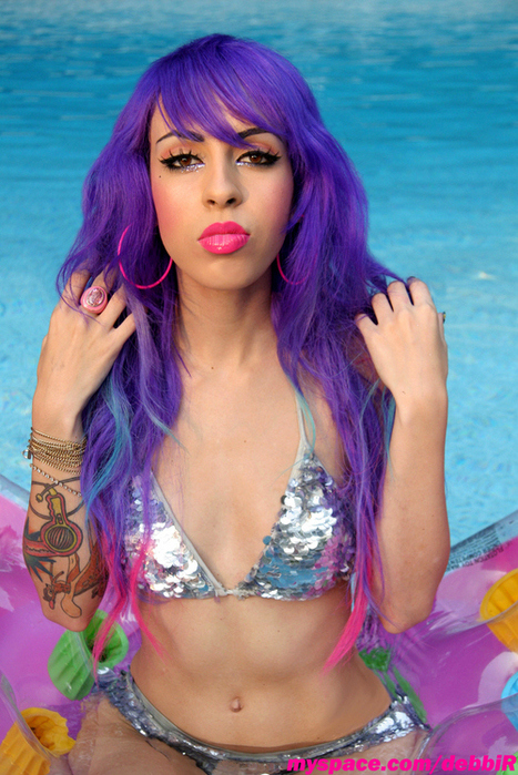 hair with purple. purple hair, raquel reed