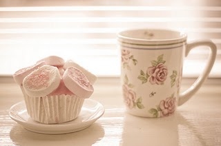 cup,  cupcake and  floral