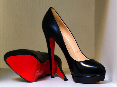 black, black heels and black pumps