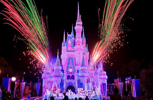 colorful, disney and fireworks