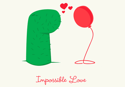 cute,  impossible and  impossible love