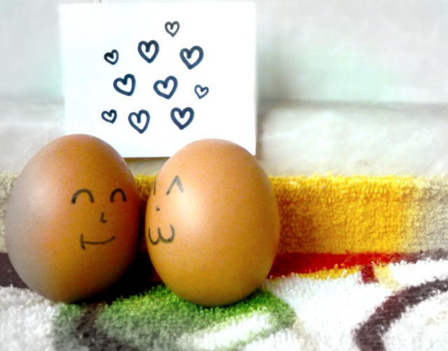 eggs, food and heart