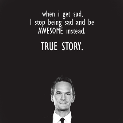 awesome, b&w, barney, black, black and white, how i met your mother