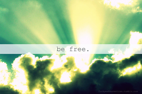 be free, clouds and feelings