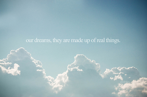blue, cloud, dreams, real, sky, text