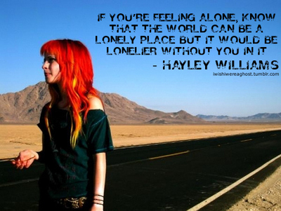 alone,  feeling and  hayley williams