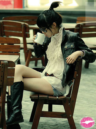 asian, coffee and fashion