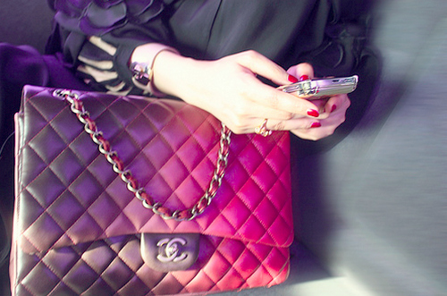 bag, blackberry and chanel