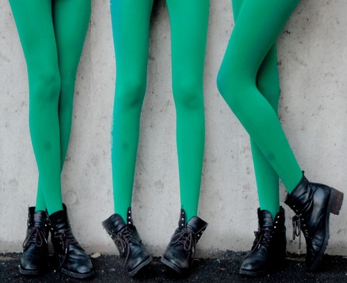 boots, ebba zingmark, fashion, green, green tights, leg