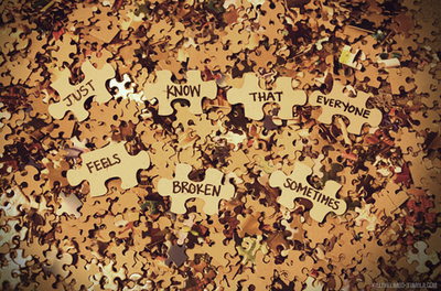broken,  like and  puzzle