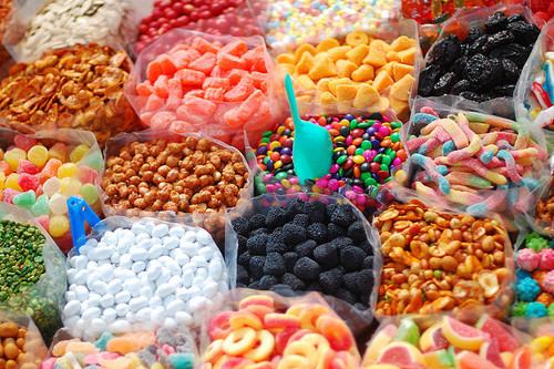 candy, colorful and gummy worms