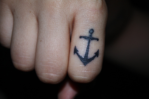 anchor, finger and photography