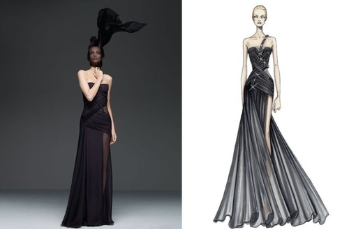 black, dress and fashion