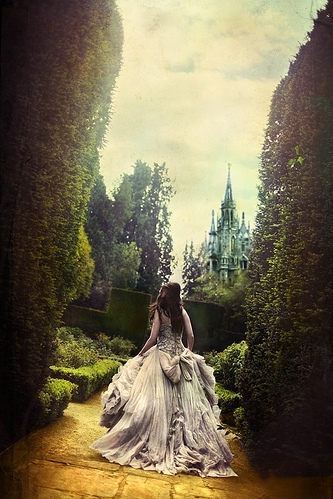 castle, dress and dresses