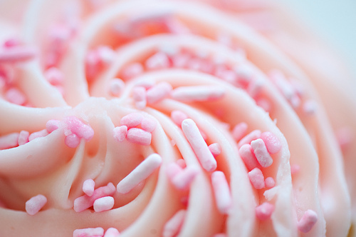 cream, cupcake and pink