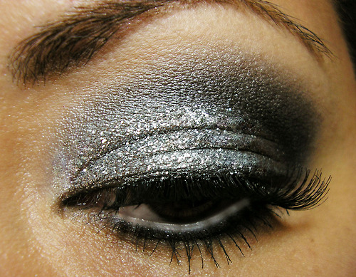 eye, eyeshadow and glitter