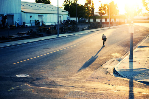road, skate and skateboard