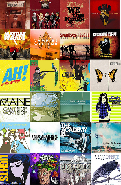 albums, fall out boy and green day
