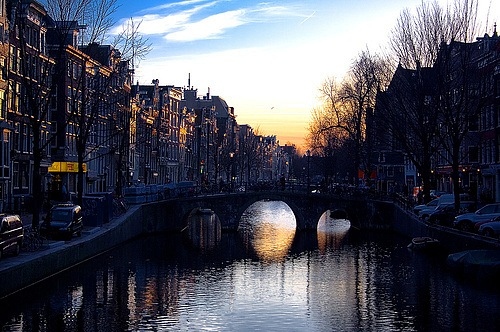 amsterdam, beautiful and bridge