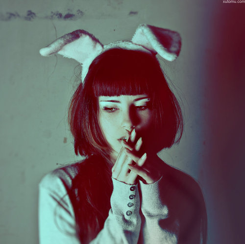 bangs, bunny and bunny ears