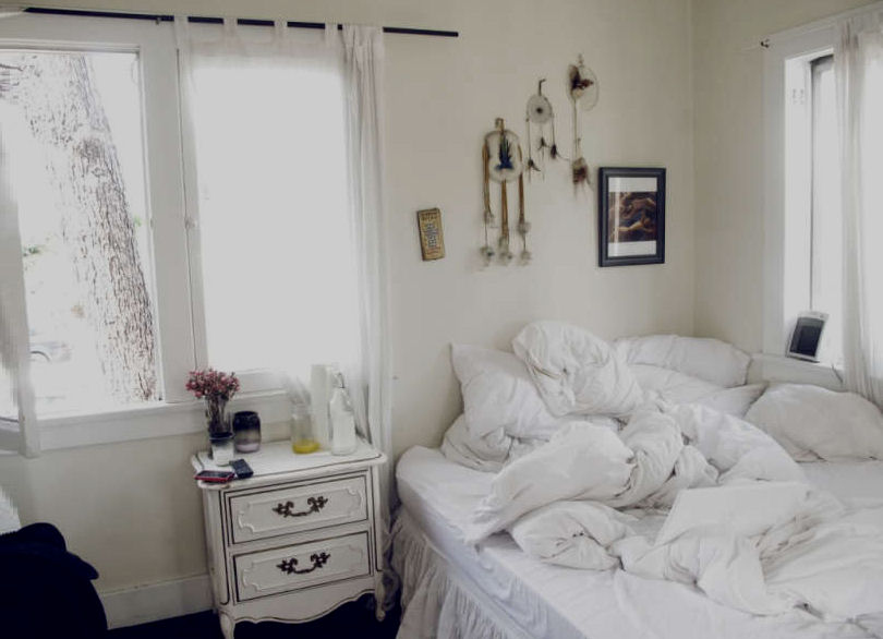 bed, bedroom and dream catcher