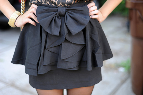 black, bow and cute