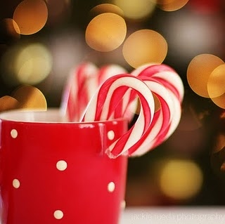 bokeh,  candy and  candy cane