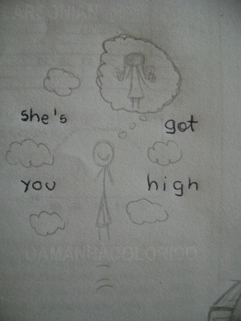 boy, clouds and girl