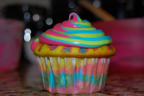 colorful, cupcake and dessert