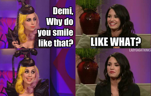 #fail, demi, demi lovato, funny, gaga, gaga is a loser