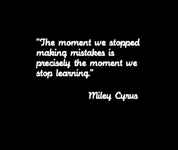 interview, miley cyrus and mistakes