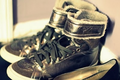 amazing,  gold and  high tops