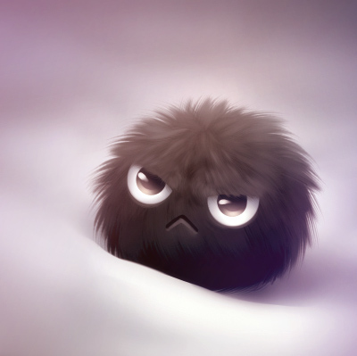angry, ball and cute