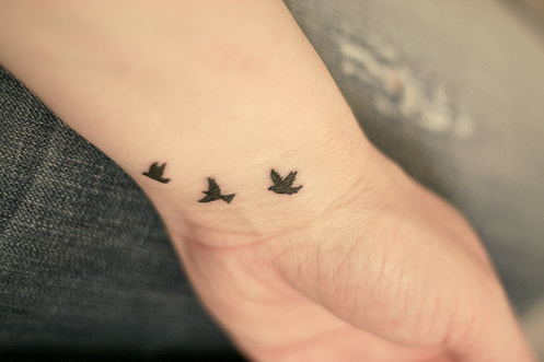 bird tattoo, fuck it, let it be, tatoo, tattoo, wrist tattoo
