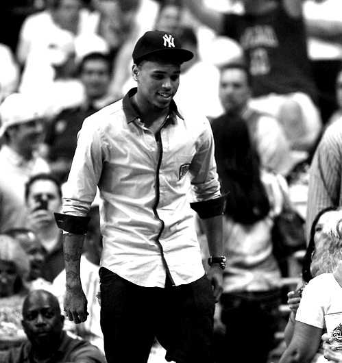 black and white, celeb and chris brown