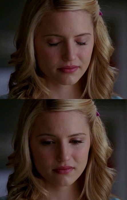 blonde, cry and dianna agron