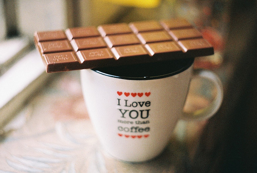 chocolate, coffee and comfort