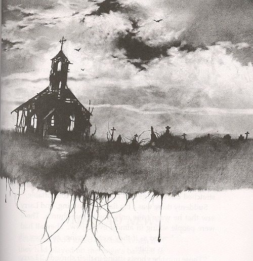 church, creepy and dark