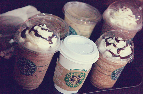 cold, drink and starbucks