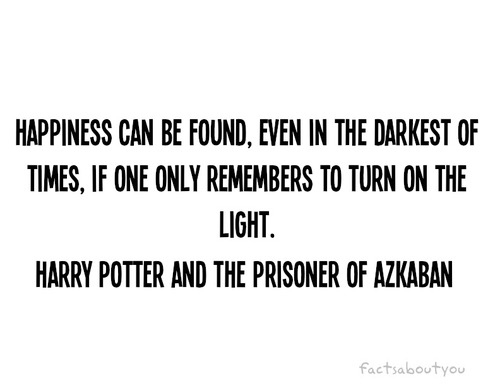 albus dumbledore, happiness and harry potter