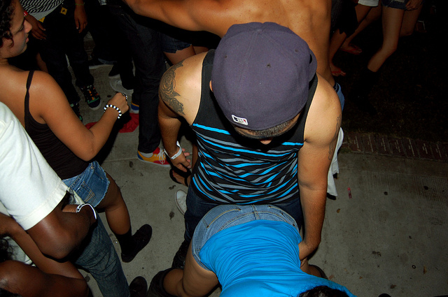 ass,  daggering and  grinding
