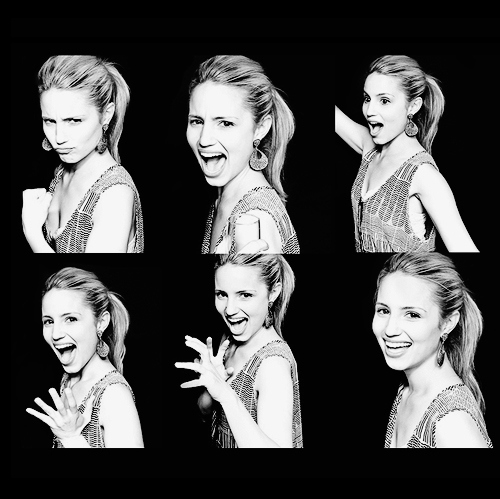 black and white, cute and dianna agron