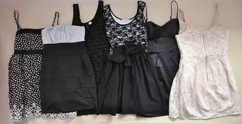 black,  dress and  fashion