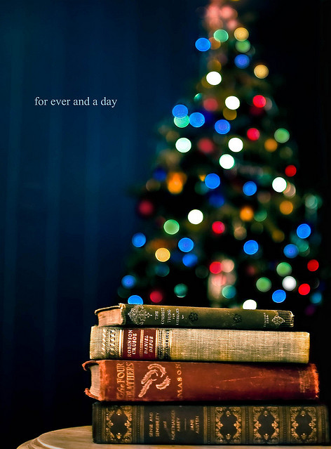 books, christmas and colors