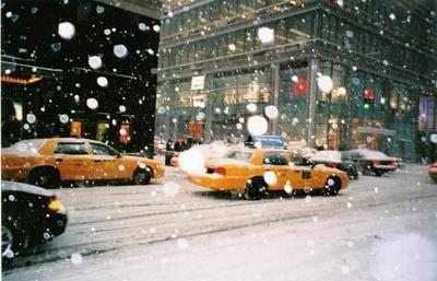 cab,  christmas and  new york