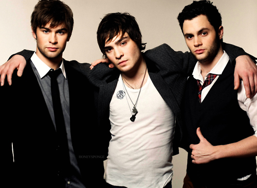 chace crawford, ed westwick and gossip girl