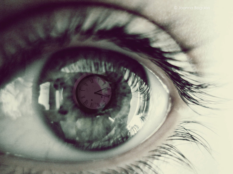 clock, eye and eyes