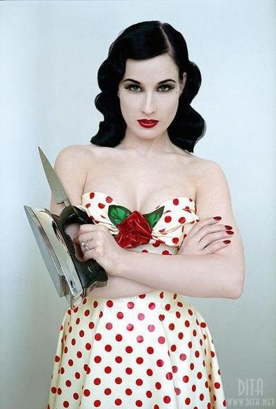 dita von teese, housewife and pale