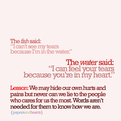 fish, heart and love