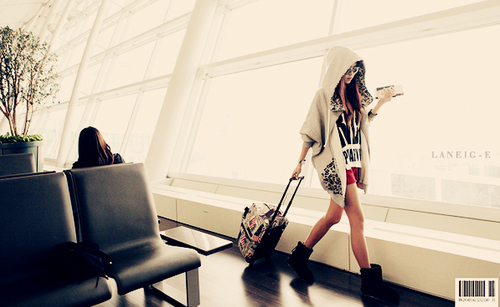 airport,  girl and  hoodie